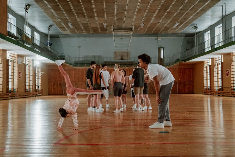 Flávia Saraiva trave em competição de ginástica artística
