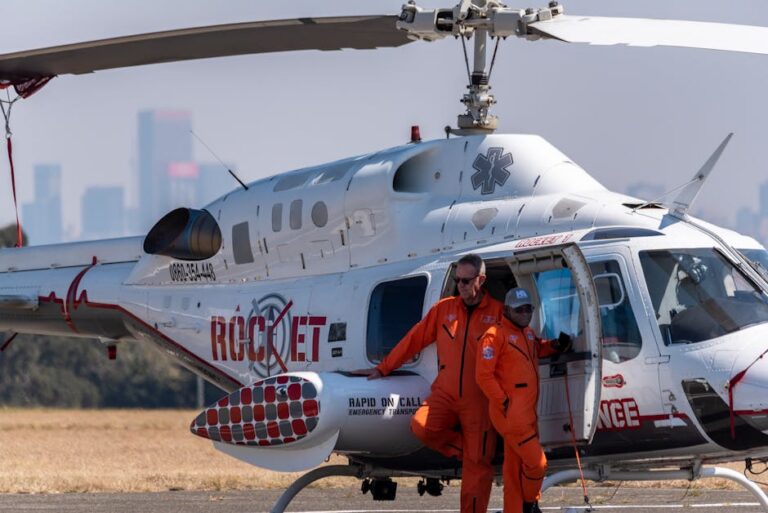 Adolescente socorrido de helicóptero