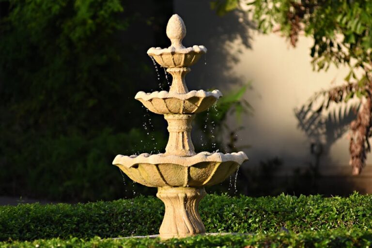 Fontes para jardins externos grandes