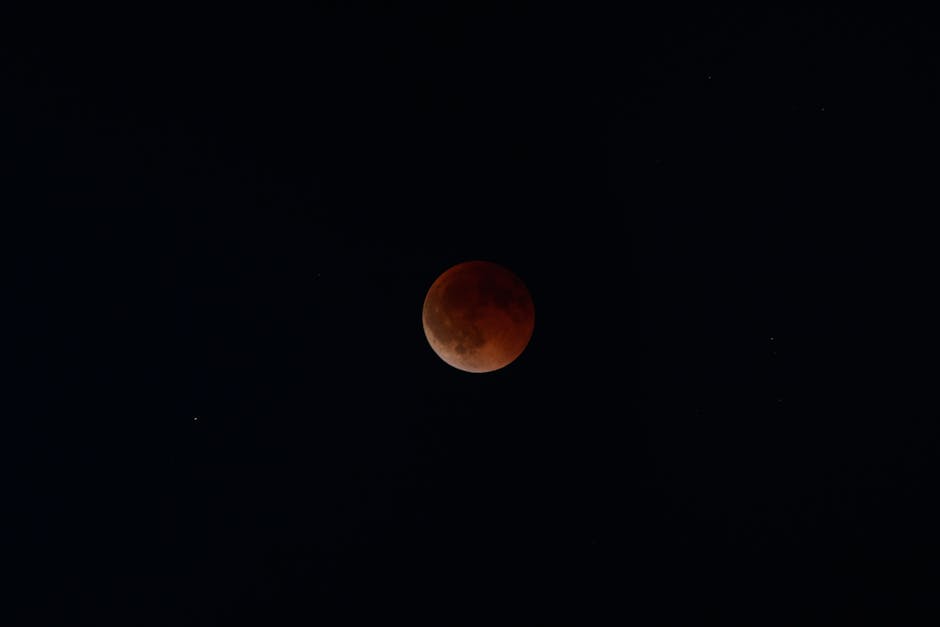 Eclipse lunar total com Lua de sangue