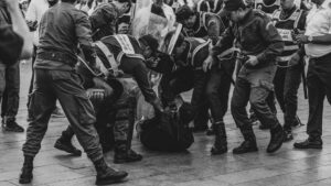 Policial militar confusão