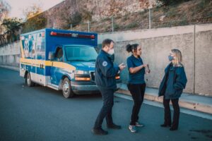 Acidente com ambulância na BR-174