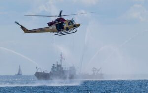 Pouso forçado helicóptero na Barra da Tijuca