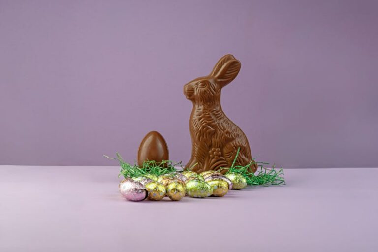 ovo de Páscoa em fatias