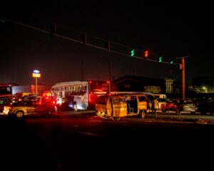 Acidente entre moto e ônibus na PB-034