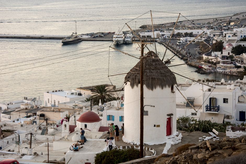 Hugo Souza aproveita férias em Mykonos