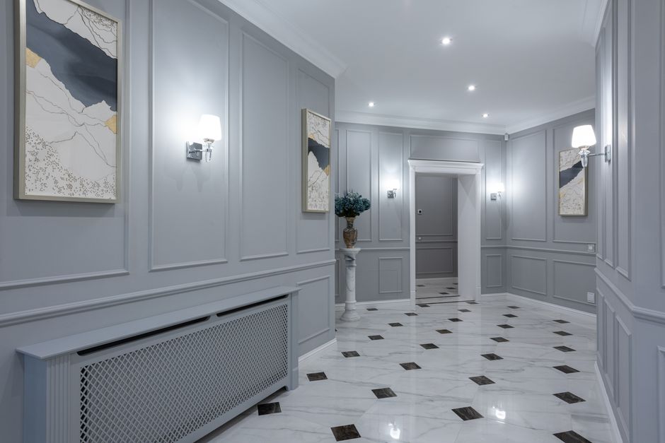 Ideias para decorar paredes do corredor com cores e iluminação