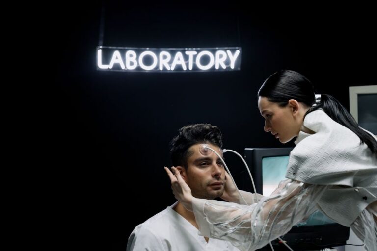 Moda espacial com tecnologia de regulação de temperatura para astronautas.