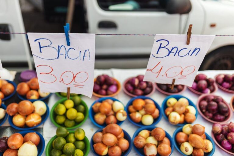 Preços dos alimentos em queda