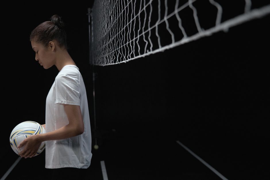 seleção feminina vôlei em ação